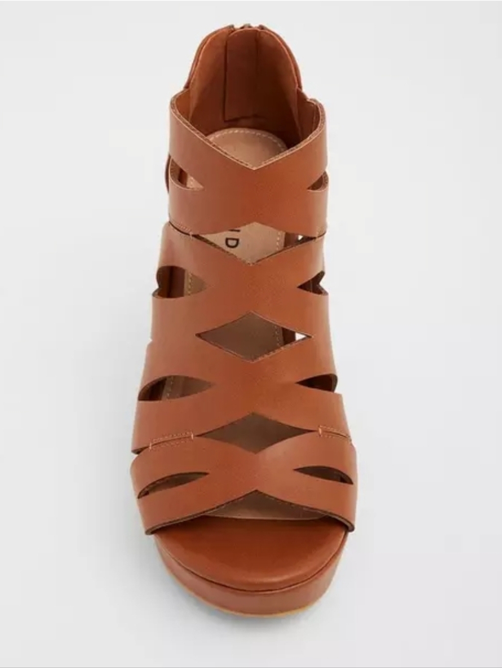 Torrid Women's Tan Strappy Cutout Wedge Sandal